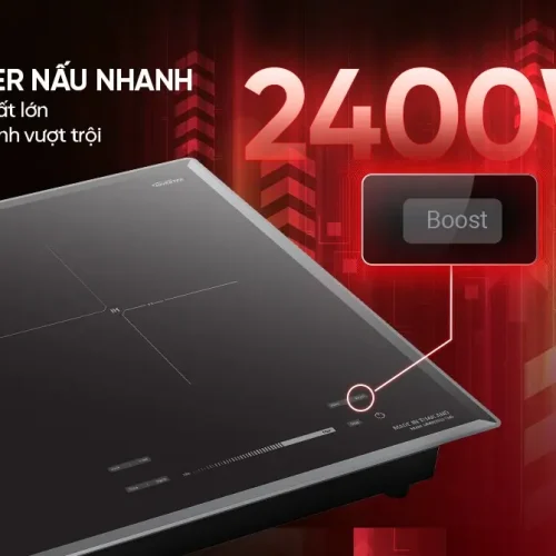 Bếp điện từ đôi SUNHOUSE MMB82052-TMD với chế độ Booster công suất 2400W