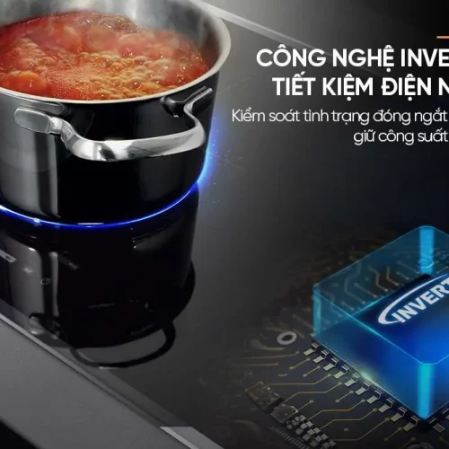 Bếp điện từ đôi SUNHOUSE MMB82052-TMD với công nghệ Inverter tiết kiệm điện năng
