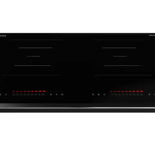 Bếp điện từ đôi SUNHOUSE MMB82112-TMT nhìn từ góc nghiêng phía trước