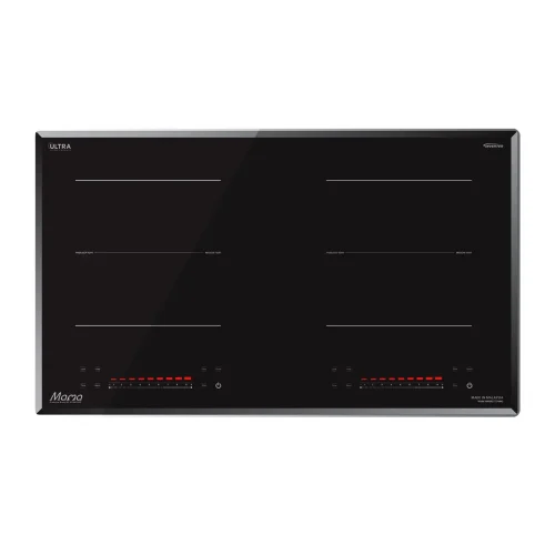 Bếp điện từ đôi SUNHOUSE MMB82172-MMC 2200W/2200W mặt kính đen chính diện
