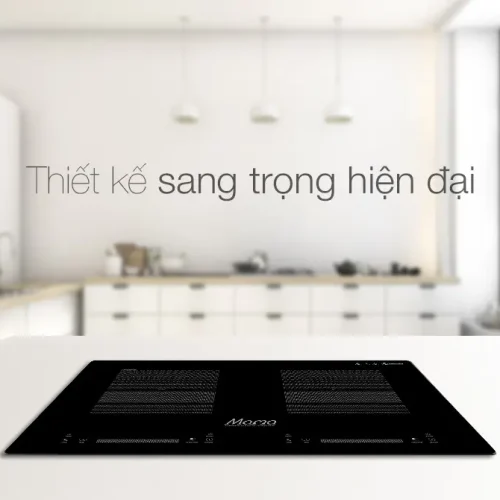 Bếp điện từ đôi SUNHOUSE MMB888DI trong không gian bếp hiện đại