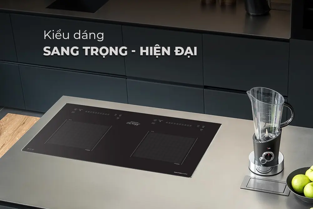 Bếp điện từ đôi SUNHOUSE MMB88DY lắp âm sang trọng trong không gian bếp