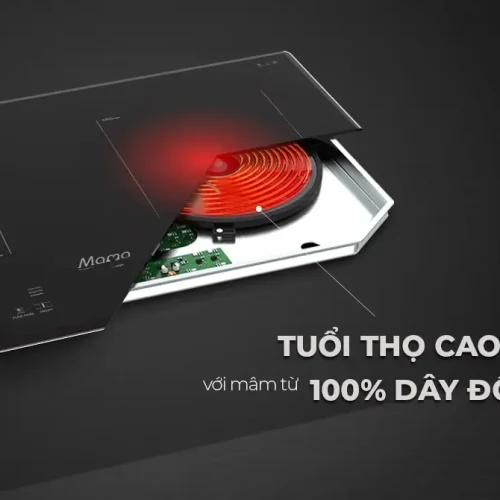Mâm từ dây đồng của bếp điện từ đôi SUNHOUSE MMB88DY