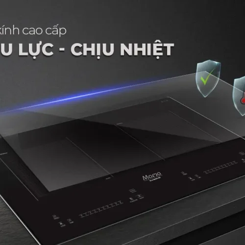 Bếp điện từ đôi SUNHOUSE MMB88DY có mặt kính chịu lực chịu nhiệt