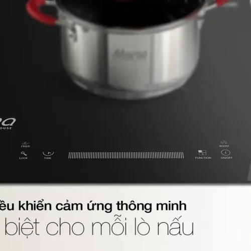 Bảng điều khiển cảm ứng thông minh của bếp điện từ đôi SUNHOUSE MMB9201DIH