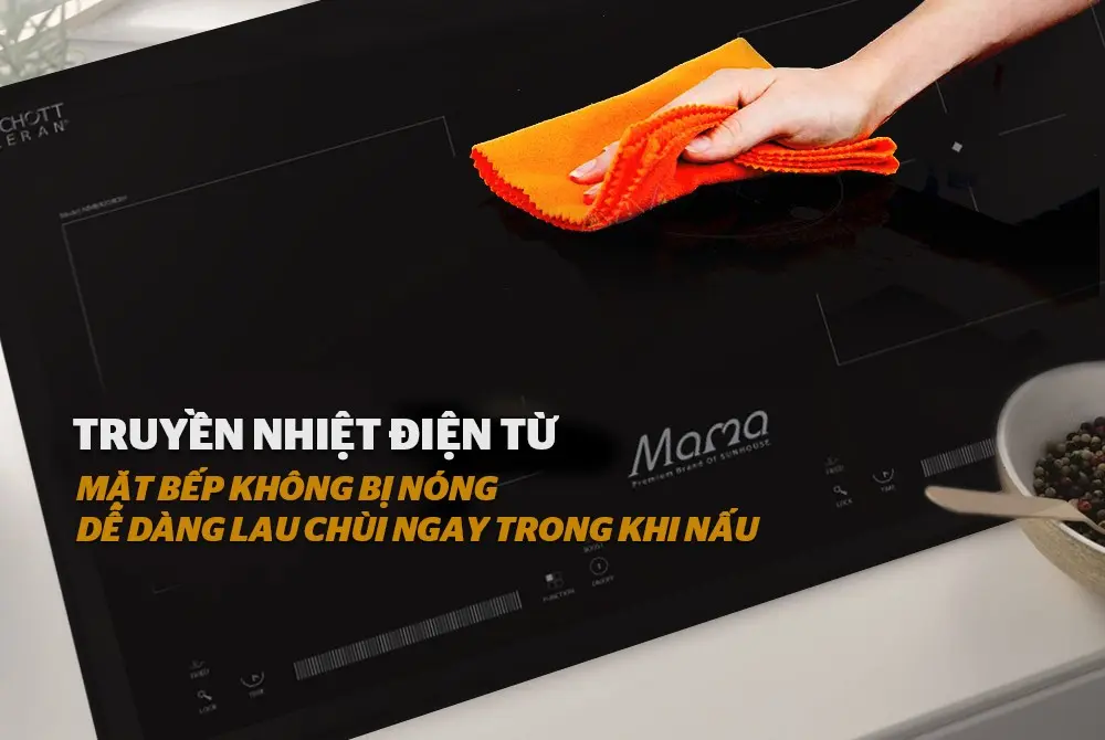 Bếp điện từ đôi SUNHOUSE MMB9208DIH - 2600W/2200W - Ảnh 8