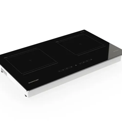 Bếp điện từ đôi SUNHOUSE SHB-06HN 1800W/1800W góc chéo phía trước