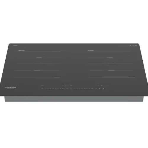 Bếp điện từ đôi SUNHOUSE SHB-26TQH màu đen nhìn từ phía trước
