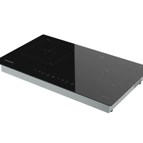 Bếp điện từ đôi SUNHOUSE SHB-95TQH góc chéo phía trước