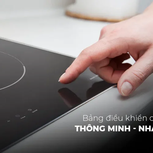 Bảng điều khiển cảm ứng nhạy bén trên bếp điện từ đôi SUNHOUSE SHB DI-68BN