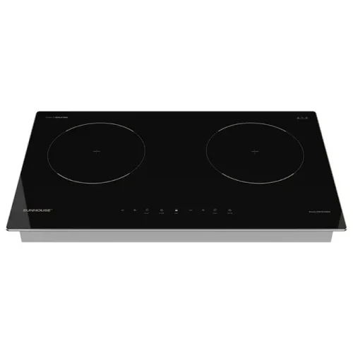 Bếp điện từ đôi SUNHOUSE SHB DI-68BN mặt kính đen hai vùng nấu 1800W