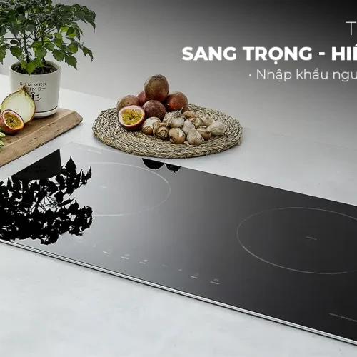 Bếp điện từ đôi SUNHOUSE SHB DI-68BN thiết kế lắp âm hiện đại