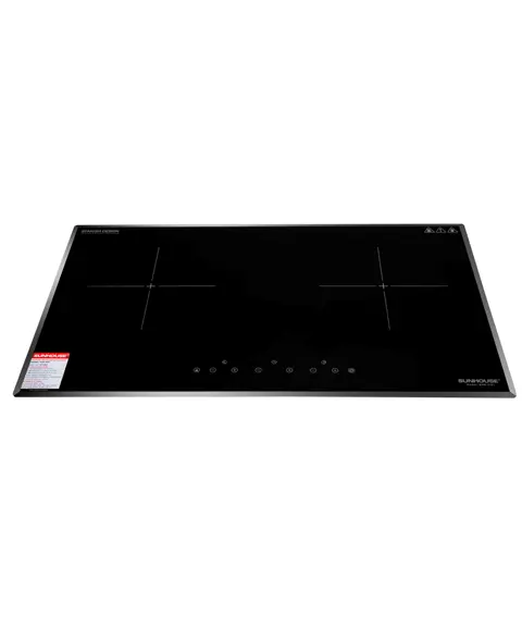 Bếp điện từ đôi SUNHOUSE SHB-DI01 mặt kính đen hai vùng nấu