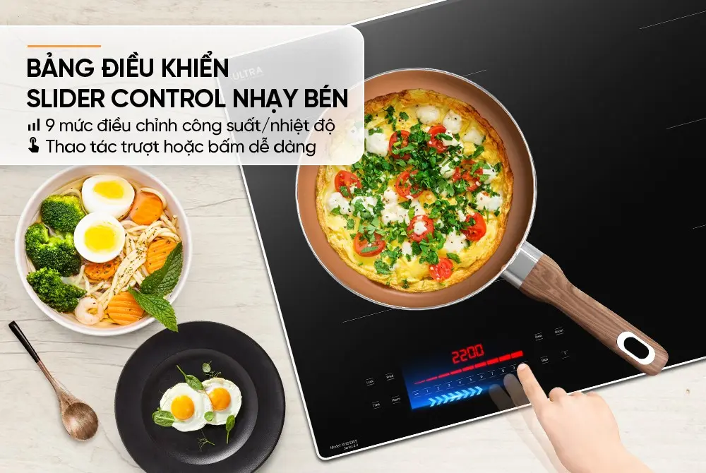 Bếp điện từ đôi SUNHOUSE SHB-DI09 - 2200W/2200W - Ảnh 9
