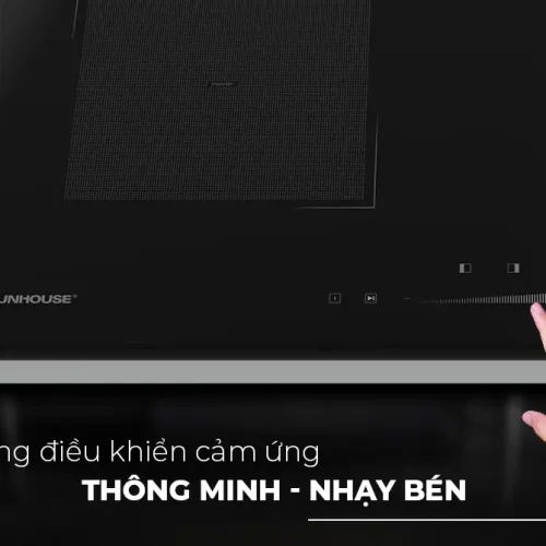 Điều khiển cảm ứng trượt trên bếp điện từ đôi SUNHOUSE SHB-DI19 Plus