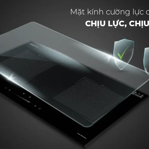 Mặt kính cường lực bếp điện từ đôi SUNHOUSE SHB-DI19 Plus
