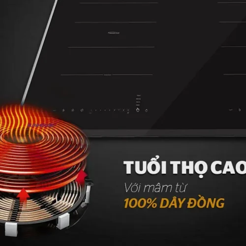 Mâm từ dây đồng của bếp điện từ đôi SUNHOUSE SHB DI66