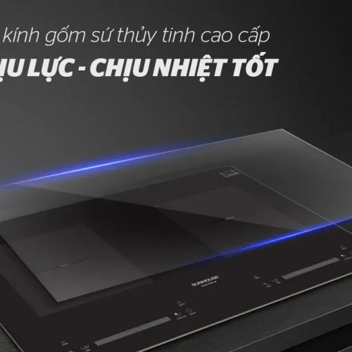 Mặt kính gốm sứ chịu nhiệt của bếp điện từ đôi SUNHOUSE SHB16-HP