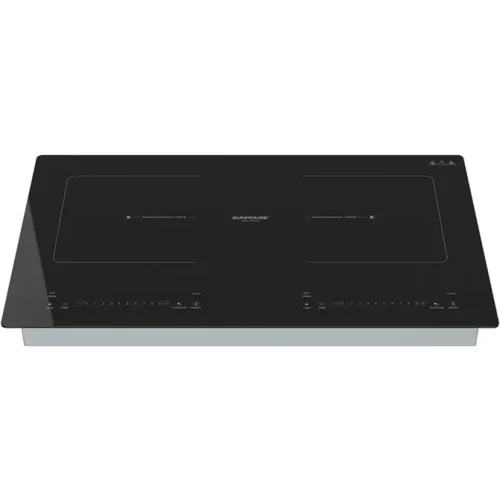 Bếp điện từ đôi SUNHOUSE SHB23-HG mặt kính đen nhìn chính diện