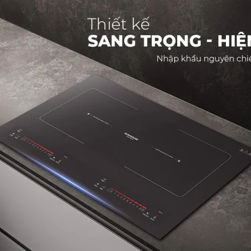 Bếp điện từ đôi SUNHOUSE SHB23-HG thiết kế sang trọng, hiện đại