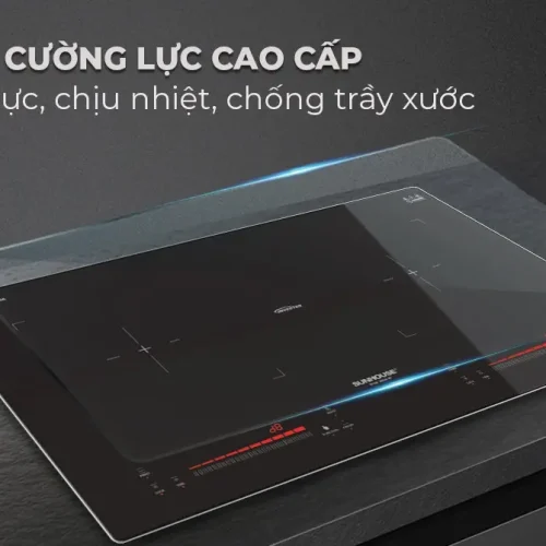 Bếp điện từ đôi SUNHOUSE SHB38-HP mặt kính cường lực chịu nhiệt