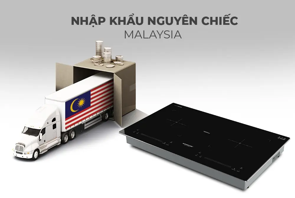 Bếp điện từ đôi SUNHOUSE SHB38-HP nhập khẩu nguyên chiếc Malaysia