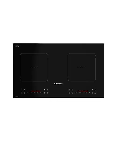 Bếp điện từ đôi SUNHOUSE SHB5598HT mặt kính đen 2 vùng nấu 2200W
