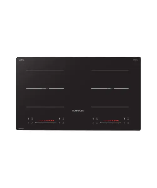 Bếp điện từ đôi SUNHOUSE SHB56688DP mặt kính đen, 2 vùng nấu 2200W