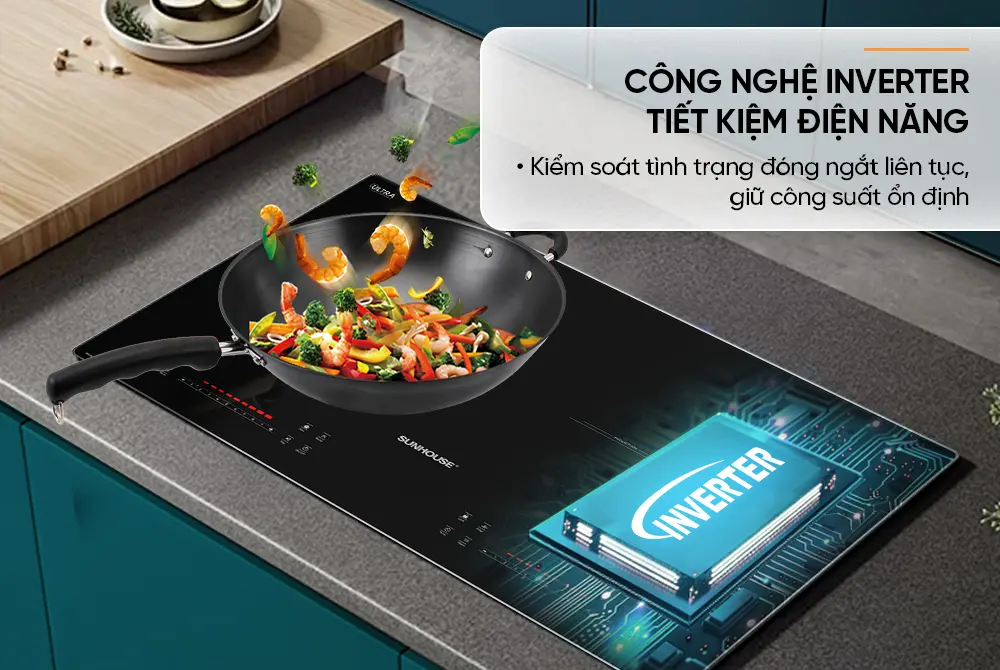 Bếp điện từ đôi SUNHOUSE SHB586 - 2200W/2200W - Ảnh 10