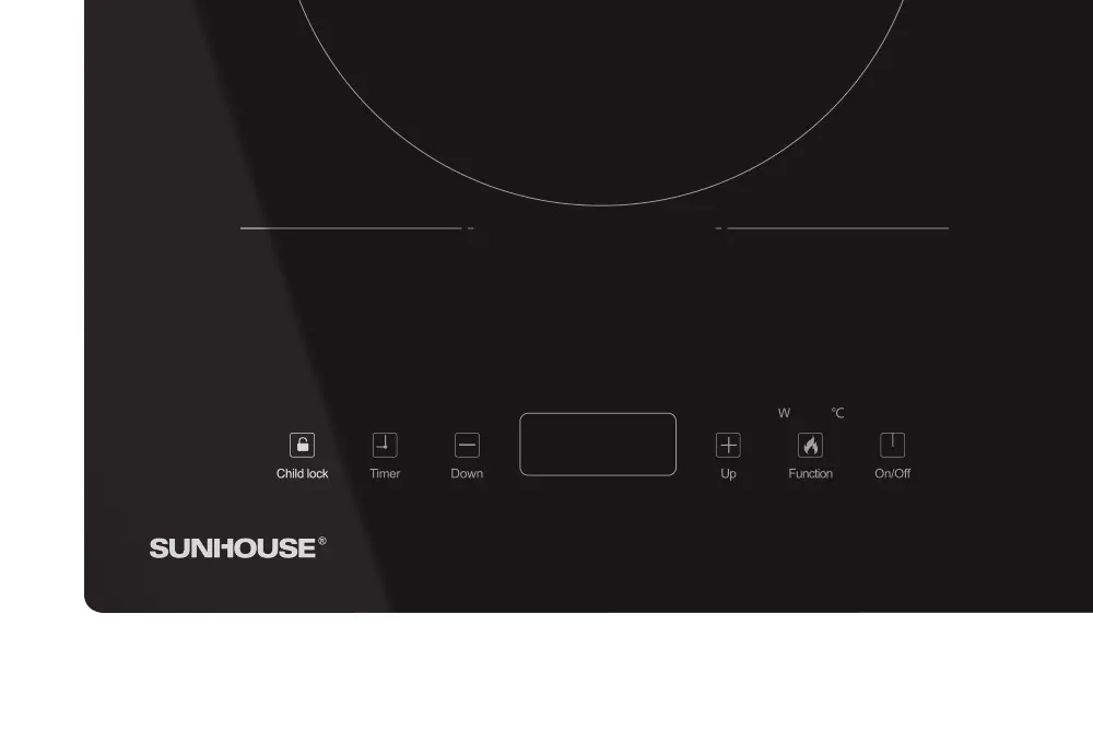 Bảng điều khiển cảm ứng bếp điện từ đôi SUNHOUSE SHB588 PRO