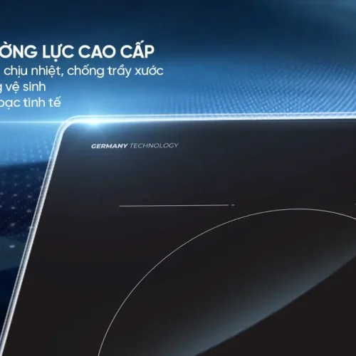 Cận cảnh mặt kính cường lực cao cấp của bếp điện từ đôi SUNHOUSE SHB588 PRO