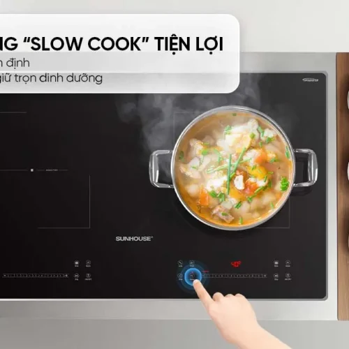 Bếp điện từ đôi SUNHOUSE SHB5888DH với tính năng Slow Cook