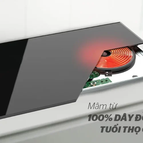 Minh họa mâm từ dây đồng của bếp điện từ đôi SUNHOUSE SHB8100