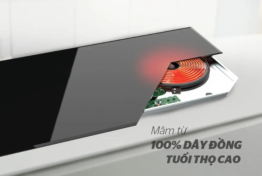 Minh họa mâm từ dây đồng của bếp điện từ đôi SUNHOUSE SHB8100