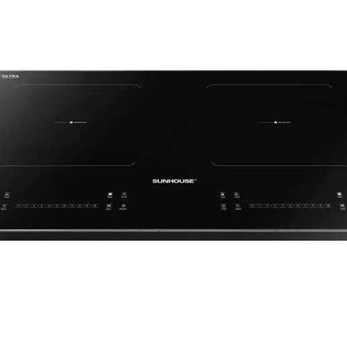 Bếp điện từ đôi SUNHOUSE SHB81022 góc nhìn từ phía trước chếch trên