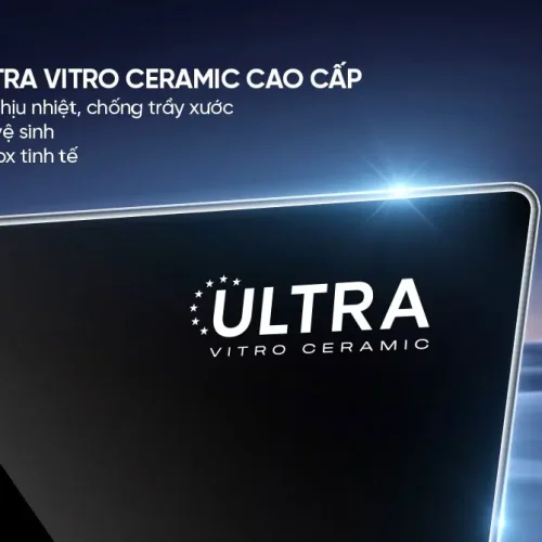 Mặt kính Ultra Vitro Ceramic của bếp điện từ đôi SUNHOUSE SHB81272-MD