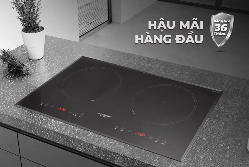 Bếp điện từ đôi SUNHOUSE SHB8201 - 2000W/2000W - Ảnh 7