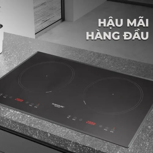 Bếp điện từ đôi SUNHOUSE SHB8201 lắp âm trên mặt bàn bếp