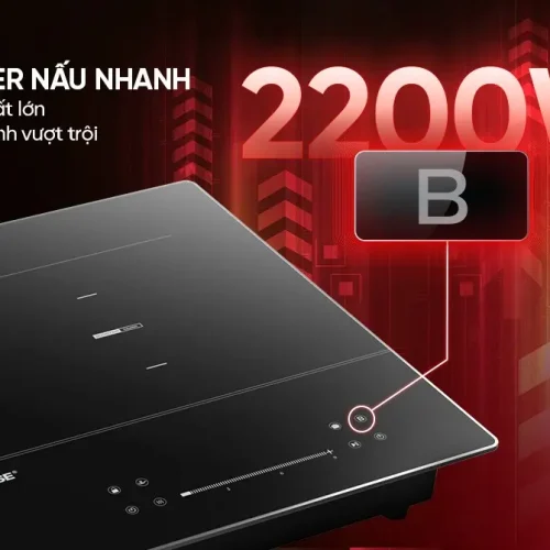 Bếp điện từ đôi SUNHOUSE SHB82012 Booster công suất 2200W