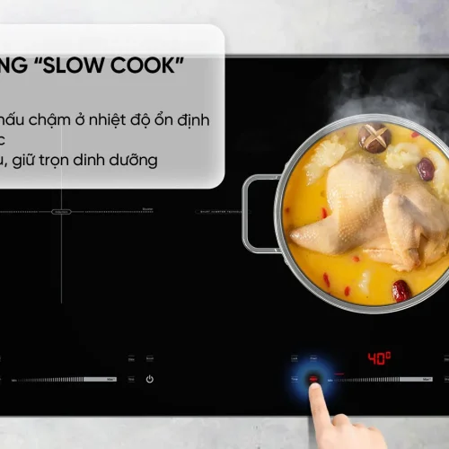 Bếp điện từ đôi SUNHOUSE SHB82062-MMD với tính năng nấu chậm Slow Cook