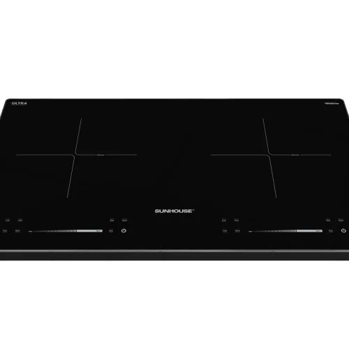 Bếp điện từ đôi SUNHOUSE SHB82082-VMD mặt kính đen góc chính diện