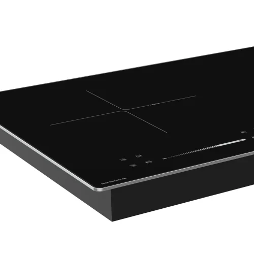 Bếp điện từ đôi SUNHOUSE SHB82082-VMD với mặt kính đen và thanh trượt cảm ứng