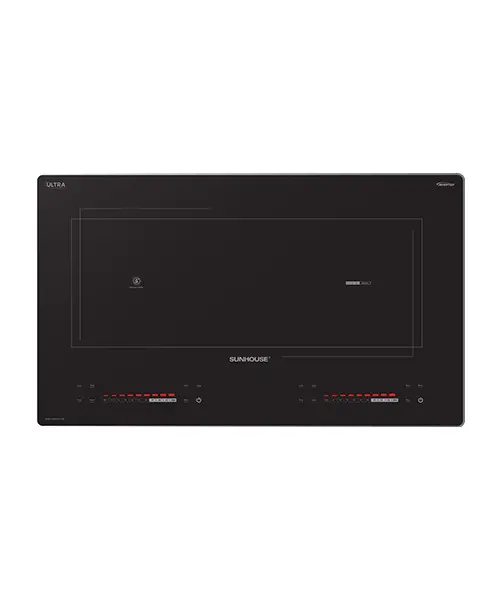 Bếp điện từ đôi 2 loại SUNHOUSE SHB82191-VMC mặt kính đen, bảng điều khiển cảm ứng