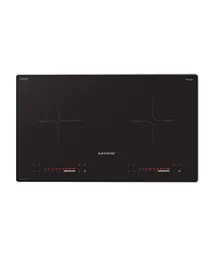 Bếp điện từ đôi SUNHOUSE SHB82202-VMC mặt kính đen chính diện