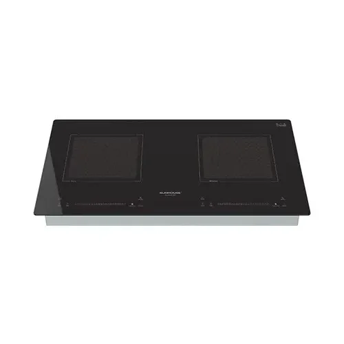 Bếp điện từ đôi SUNHOUSE SHB83TP mặt kính đen nhìn từ trên