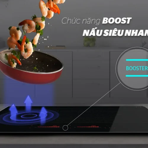 Bếp điện từ đôi SUNHOUSE SHB888-PLUS với chức năng Boost nấu siêu nhanh