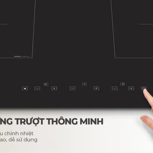 Bếp điện từ đôi SUNHOUSE SHB89-PLUS có điều khiển cảm ứng trượt thông minh 9 mức nhiệt
