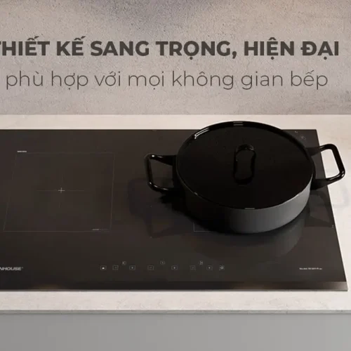 Bếp điện từ đôi SUNHOUSE SHB89-PLUS thiết kế sang trọng trong không gian bếp