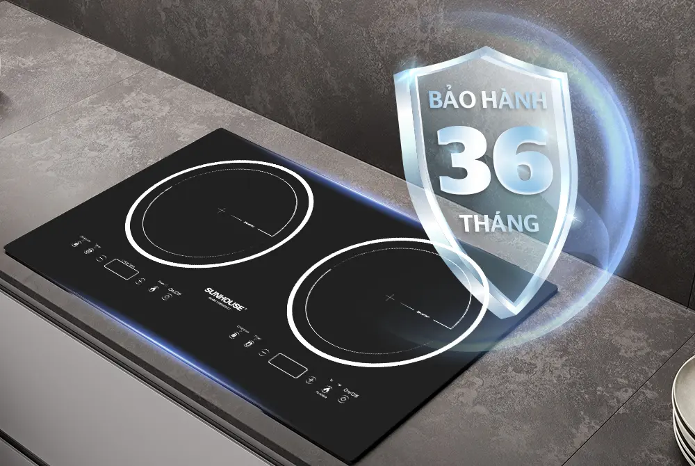 Bếp điện từ đôi SUNHOUSE SHB9003-EC - 2000W/2000W - Ảnh 8