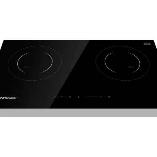 Bếp điện từ đôi SUNHOUSE SHB9005-EC mặt kính đen với hai vùng nấu 1800W